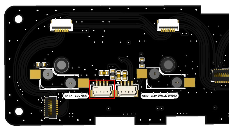 T-Keyboard-S3-Pro_Keyboard rear debugging port