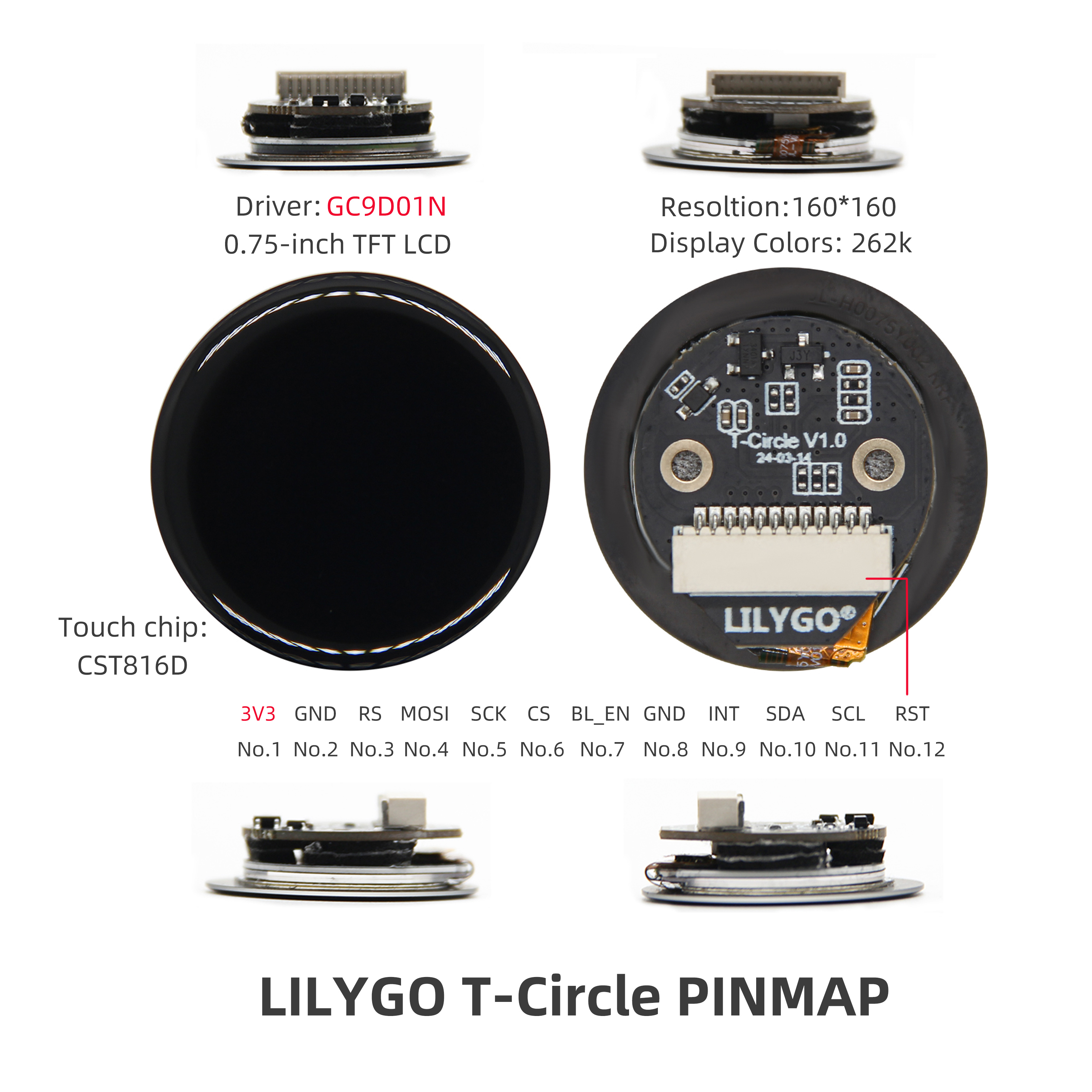T-Circle pin diagram