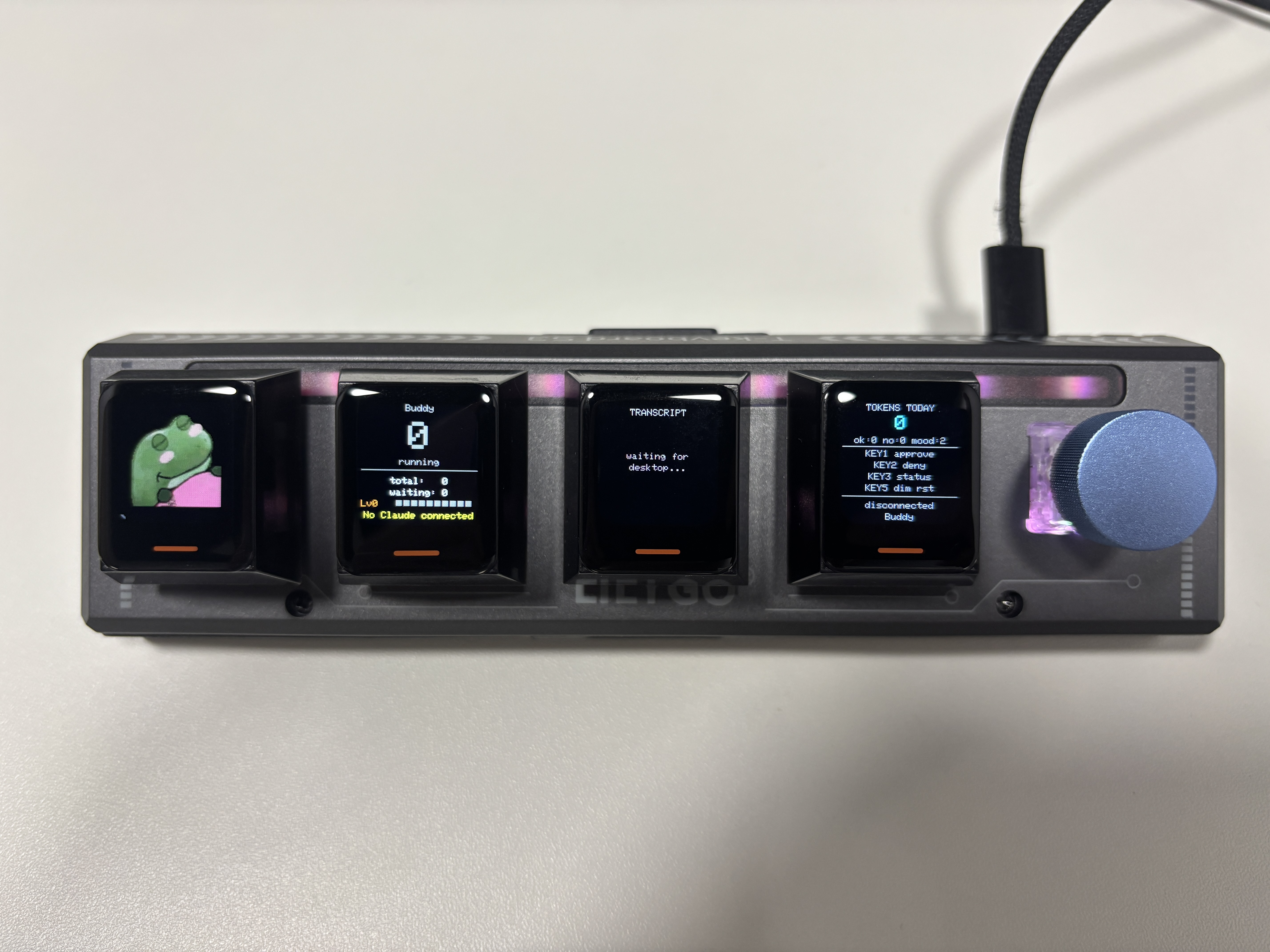 T-Lora pager running the buddy firmware
