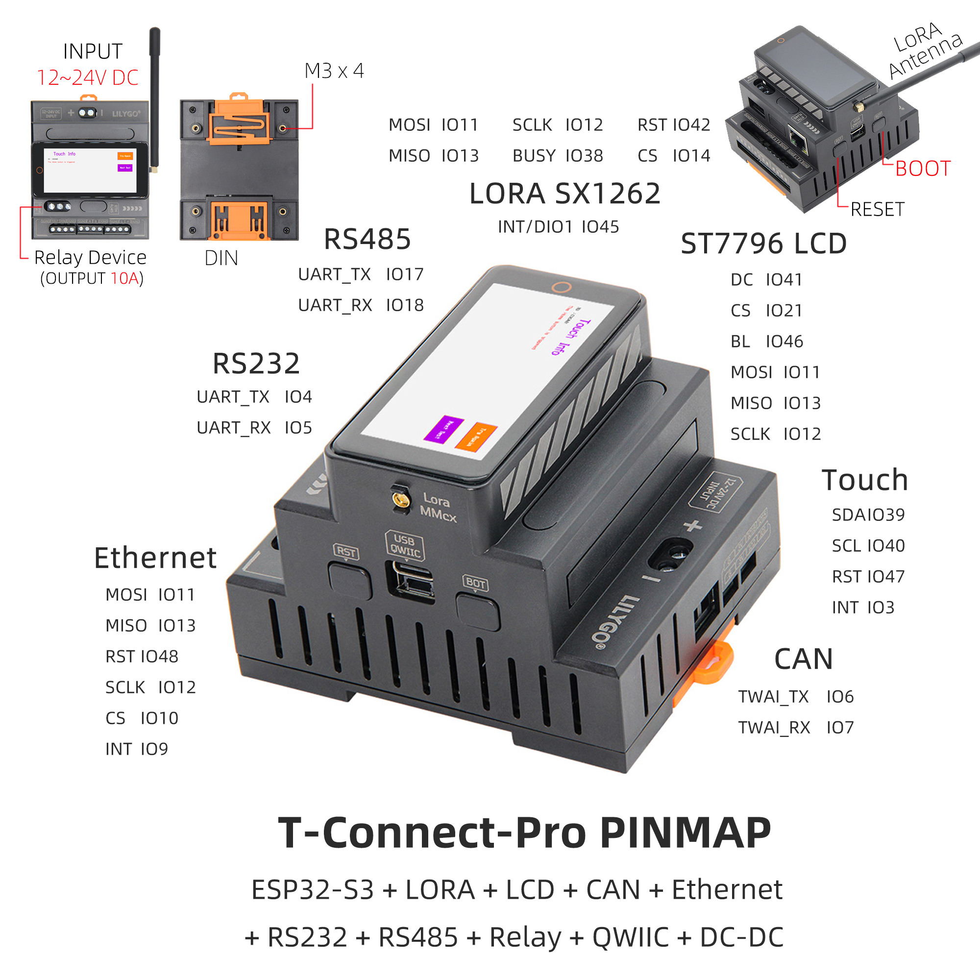 T-Connect Pro pin diagram
