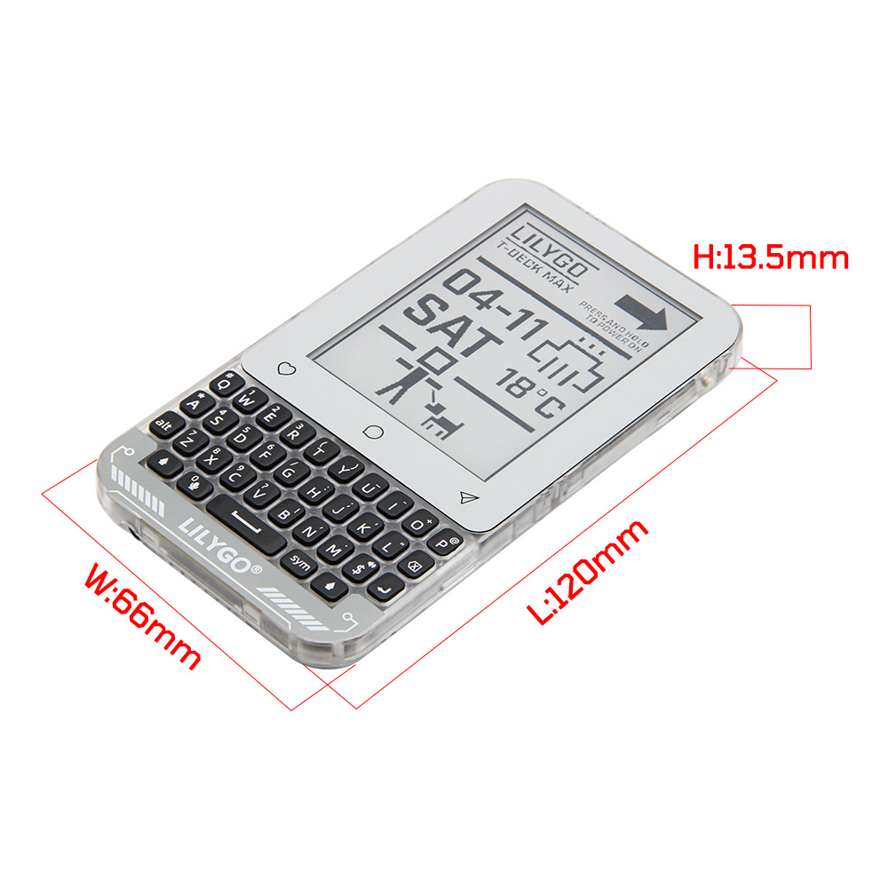 T-Deck MAX dimensions