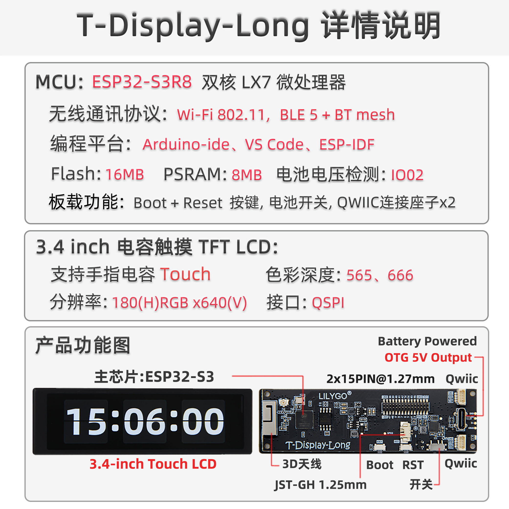 T-Display-S3-Long 概述图