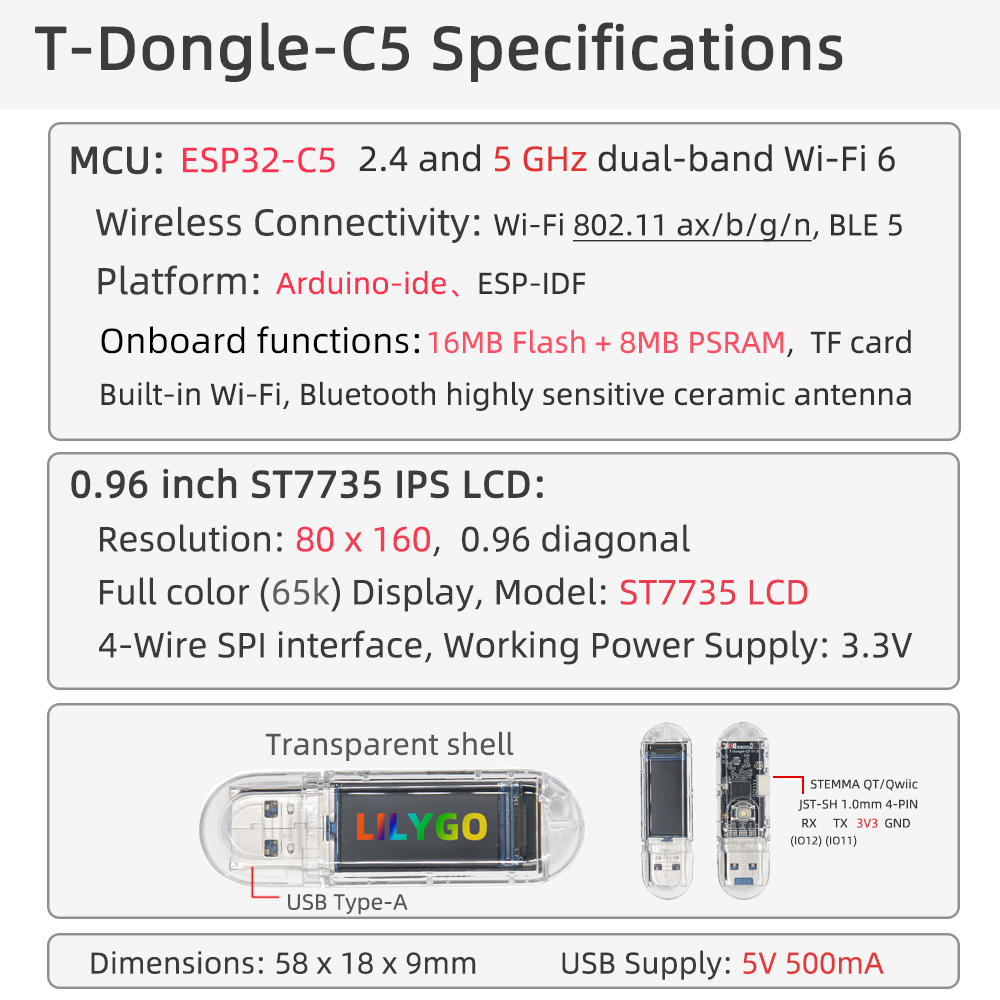 T-Dongle-C5 Specifications