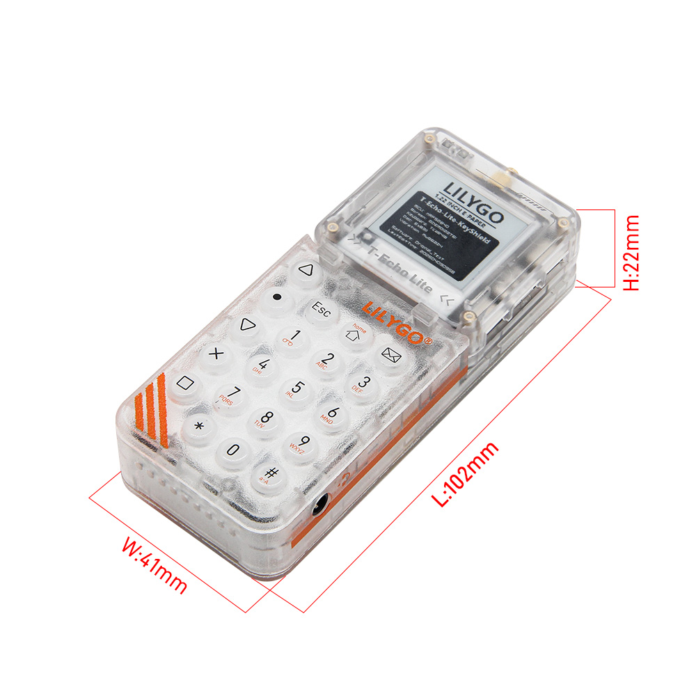 T-Echo Lite Kit dimensions
