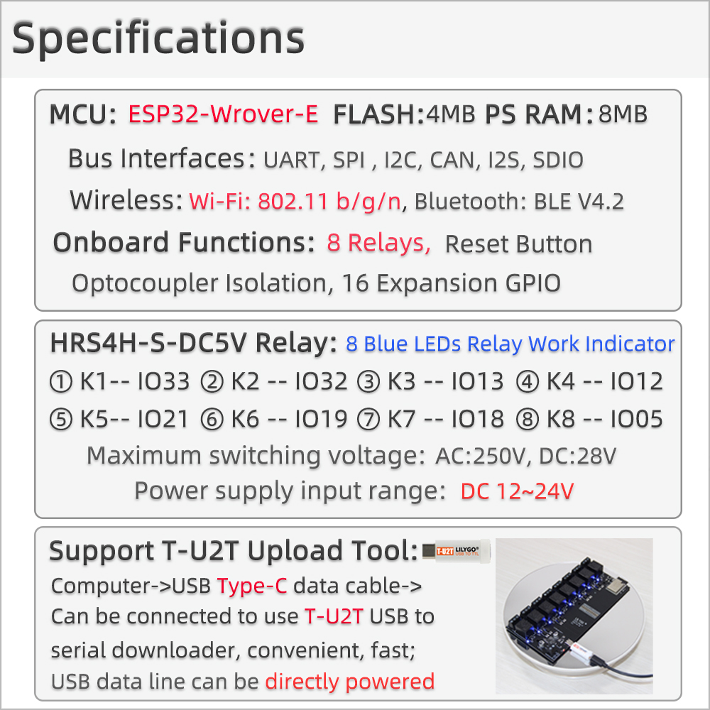 T-Relay Specifications