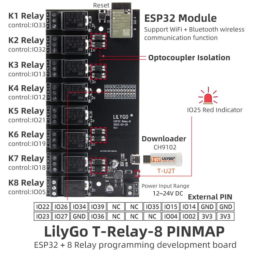 T-Relay Pinout