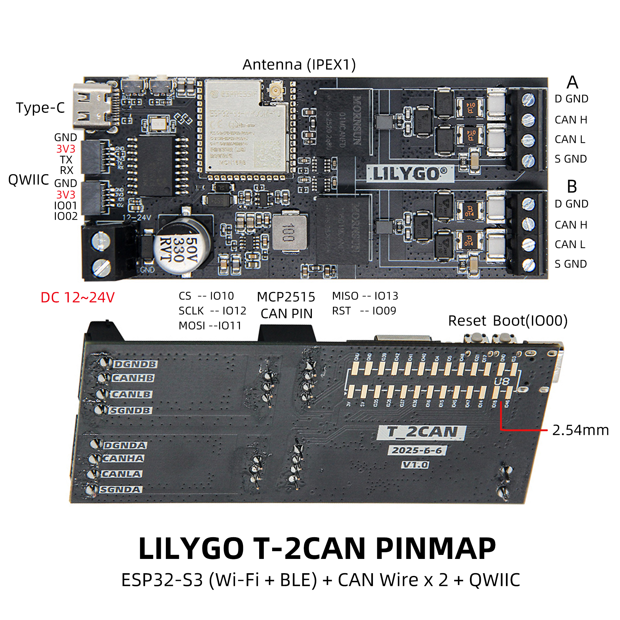 T-2Can pin diagram