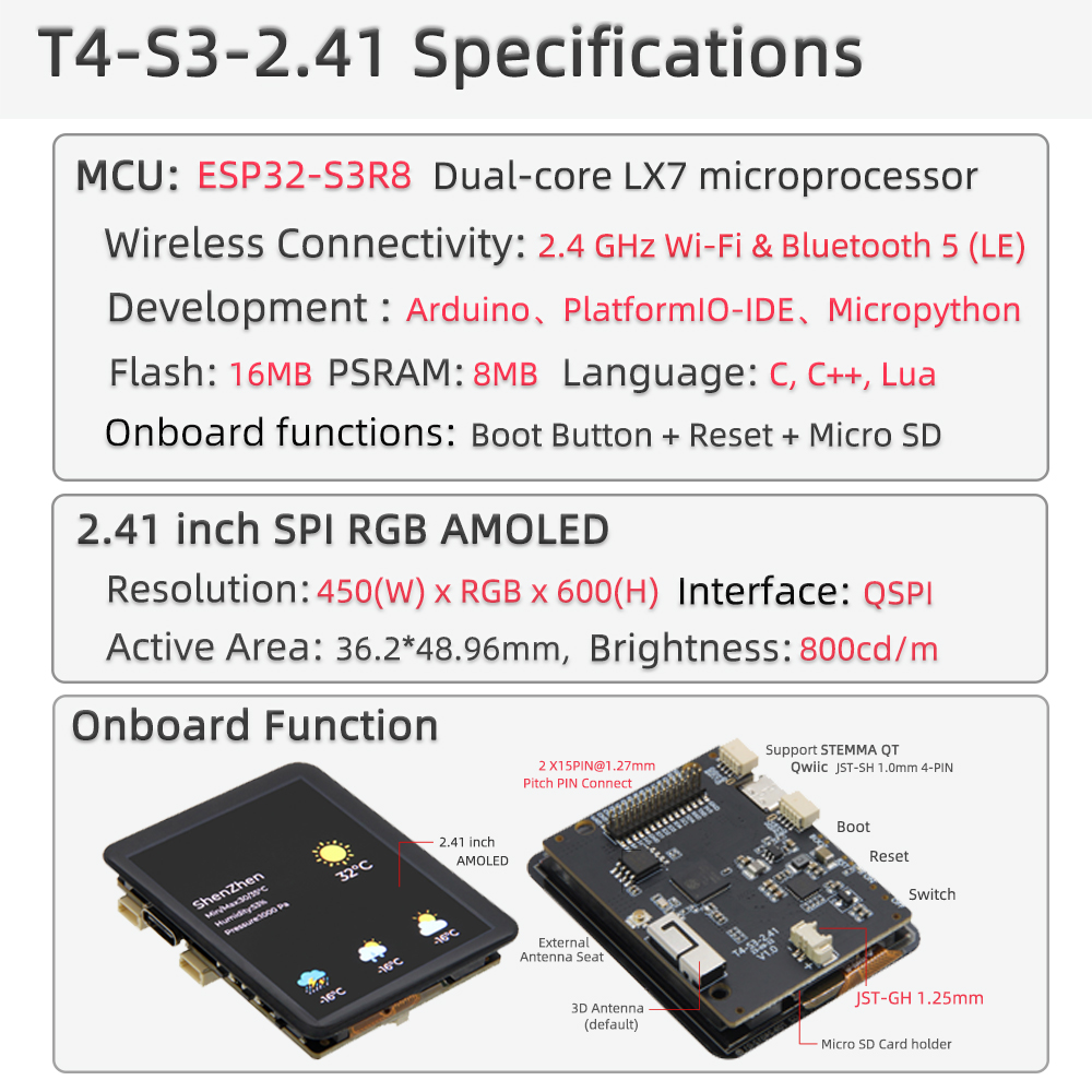 T4-S3 Specifications
