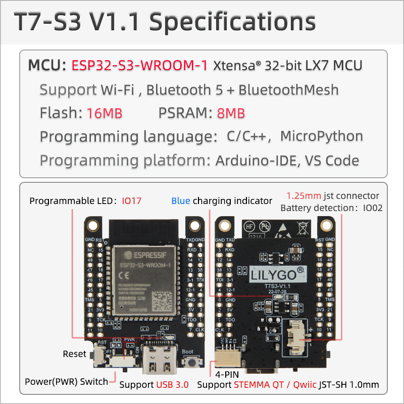 T7-S3 Specifications